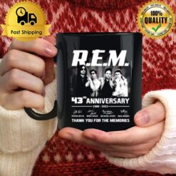R.E.M. 1 Bk 43Rd Anniversary 1980 - 2023 Thank You For The Memories Signatures Mug
