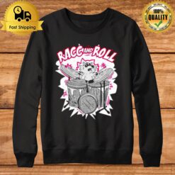 Racc And Roll Raccoon Plays Drum Sweatshirt