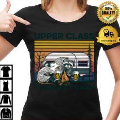 Raccoon And Possum Upper Class Trailer Trash Vintage T-Shirt