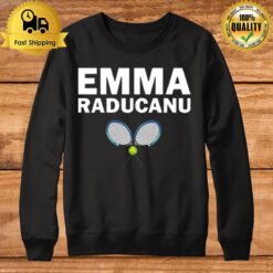 Racket And Ball Emma Raducanu No 1 Tennis Sweatshirt