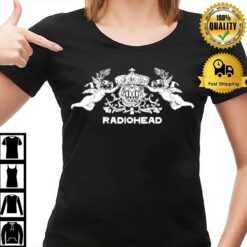 Radiohead Bear Head Crest Anthracite T-Shirt