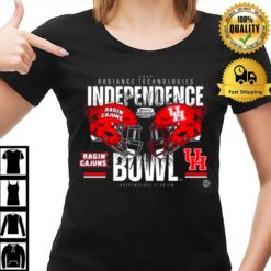 Ragin' Cajuns Vs Cougars Of Houston 2022 Radiance Technologies Independence Bowl T-Shirt