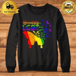 Rainbow Flag Butterfly Lgbt 2023 Sweatshirt