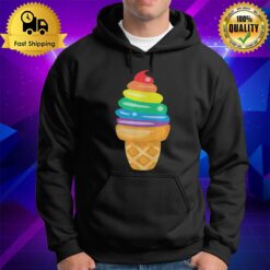 Rainbow Ice Cream Lesbian Gay Pride Lgbt Gifts Hoodie