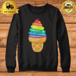 Rainbow Ice Cream Lesbian Gay Pride Lgbt Gifts Sweatshirt