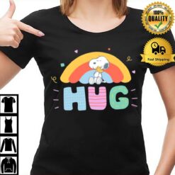 Rainbown Art Peanuts Snoopy & Woodstock Hug T-Shirt