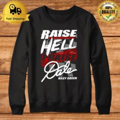 Raise Hell Praise Dale Chiffon Top Riley Green Sweatshirt