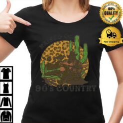 Raised On 90 S Country Leopard T-Shirt