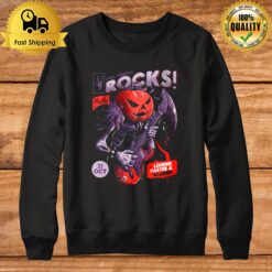 This Pumpkin Rocks Funny For Rockers Louder Faster And Scarier Sweatshirt