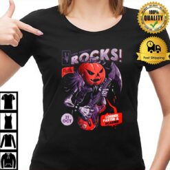 This Pumpkin Rocks Funny For Rockers Louder Faster And Scarier T-Shirt