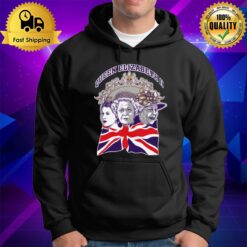 Three Faces Of The Legend - England And United Kingdom Rip Queen Elizabeth Ii Hoodie
