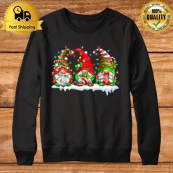 Three Gnomes Christmas Pajamas Family Matching Gnome T Sweatshirt