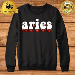 Three Layers Text Aries Zodiac Sign Sweatshirt