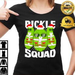 Three Pickles Santa Squad Merry Christmas T-Shirt