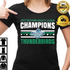 Thunderbirds Hockey 2023 Whl Champions Western Hockey League T-Shirt