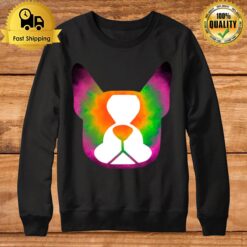 Tie Dye Boston Terrier Hippie Boston Dog Multicolored Boston Terrier Rainbow Boston Tie Dye Sweatshirt