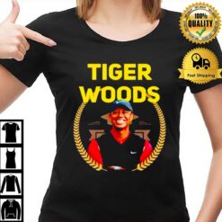 Tigers Woods Smile Photo T-Shirt