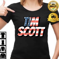 Tim Scott 2022 Flag Tim Scott Trump Endorsed South Carolina T-Shirt