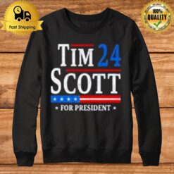 Tim Scott 2024 For President Election Campaign Us Flag Sweatshirt