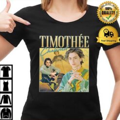 Timothee Chalamet Homage Timothy Wonka Actor Vintage T-Shirt