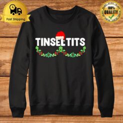 Tinsel Tits Funny Couple Christmas Jingle Balls Tinsel Tits Sweatshirt