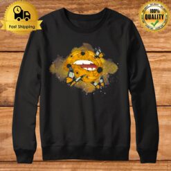 Tiny Sunflower Lips Sublimation Sweatshirt