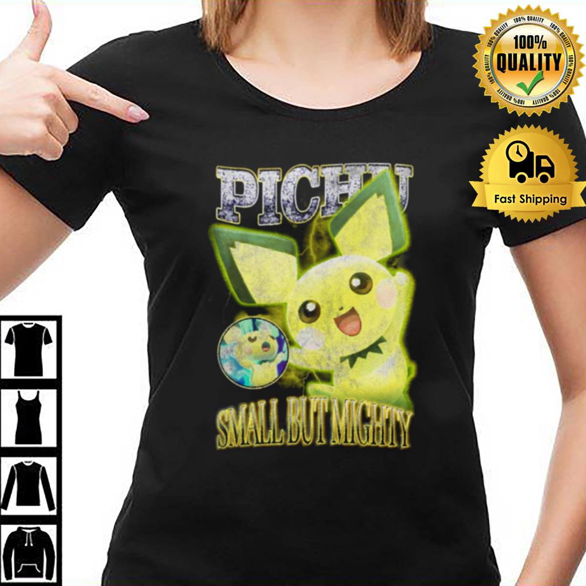 Tiny Thunder Power Pichu Small But Mighty Pika Pika Vintage T-Shirt