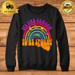 Tis The Season To Be Spooky Rainbow Pumpkin T Sweatshirt