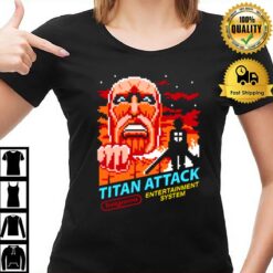 Titan Attack Entertainment System Pixel Art T-Shirt