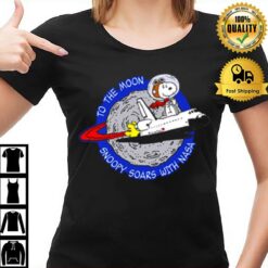 To The Moon Snoopy Soars With Nasa T-Shirt