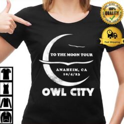 To The Moon Tour Anaheim Owl City T-Shirt