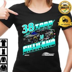 Todd Gilliland Checkered Flag Black First Phase Groove T-Shirt