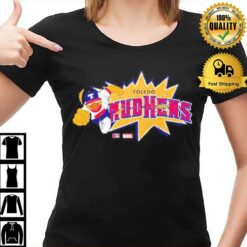 Toledo Mud Hens Marvel'S Defenders Of The Diamond Youth Burs T-Shirt