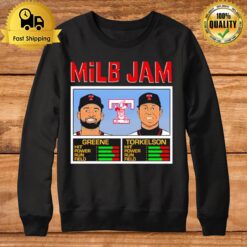 Toledo Mud Hens Torkelson And Greene Hens Jam Sweatshirt