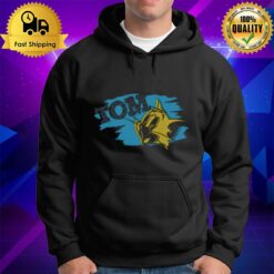 Tom Blue And Yellow Logo Hoodie