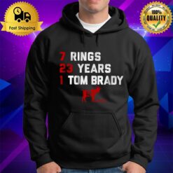 Tom Brady Goat List 2023 7 Rings 23 Years 1 Tom Brady Hoodie