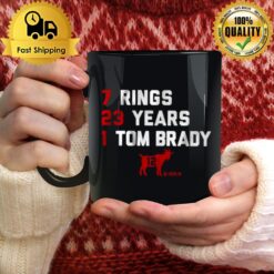 Tom Brady Goat List 2023 7 Rings 23 Years 1 Tom Brady Mug