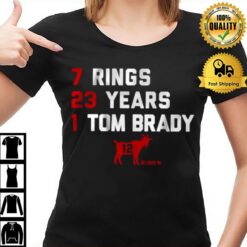 Tom Brady Goat List 2023 7 Rings 23 Years 1 Tom Brady T-Shirt