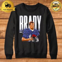 Tom Brady New England Statistics Bold Football Sweatshirt