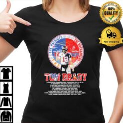 Tom Brady The Patriots 2000 2019 The Buccaneers 2020 2922 Signature T-Shirt