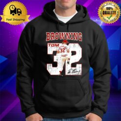 Tom Browning Mr Perfect Baseball Player Signature Hoodie