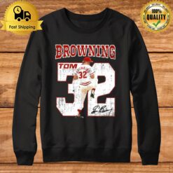 Tom Browning Mr Perfect Baseball Player Signature Sweatshirt