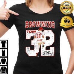 Tom Browning Mr Perfect Baseball Player Signature T-Shirt