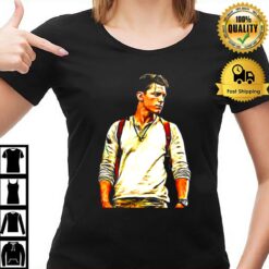 Tom Holland In Uncharted Movie Graphic T-Shirt