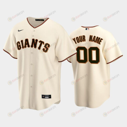 00 Custom Cream Home San Francisco Giants Jersey Jersey