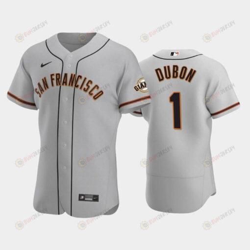 1 Mauricio Dubon Gray Road San Francisco Giants Jersey Jersey