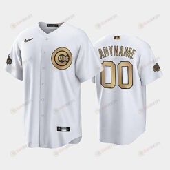 2022-23 All-Star Game NL Chicago Cubs White 00 Custom Jersey