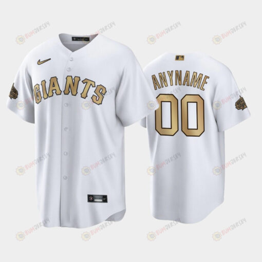 2022-23 All-Star Game NL San Francisco Giants White 00 Custom Jersey