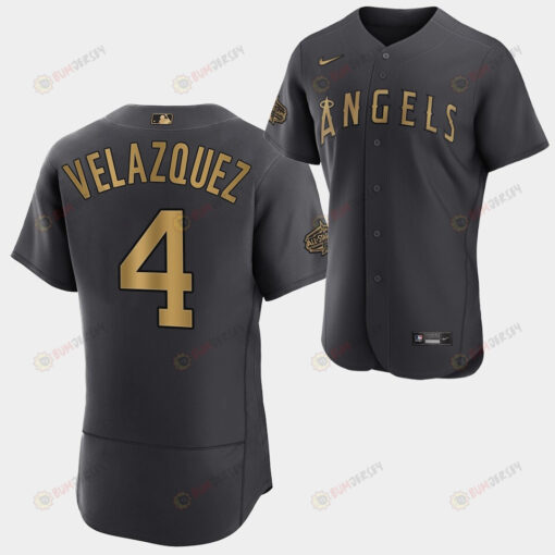 2022-23 All-Star Los Angeles Angels Andrew Velazquez Charcoal Jersey