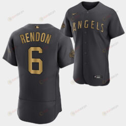 2022-23 All-Star Los Angeles Angels Anthony Rendon Charcoal Jersey